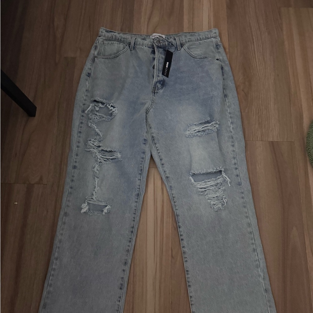 Fashion Nova Light Blue Denim Jeans